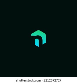 N Último vector de plantilla de logotipo Resumen Símbolo de monograma