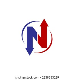 N Latter Logo Template vector Abstract Monogram Symbol.EPS 10