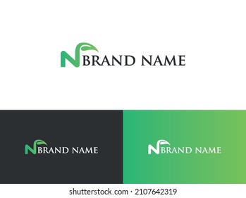 N Leaf Creative Logo Design Template