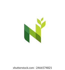 N Leaf Media grow Modern Business Logo