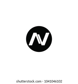 n letetr vector logo. av letter vector logo