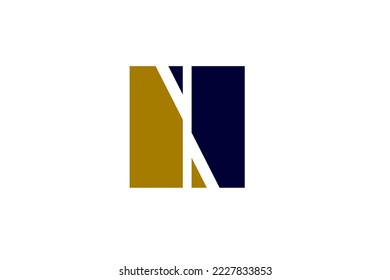 N diseño abstracto de letras. Concepto vectorial de empresa, web, digital