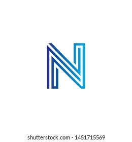 N letter Abstract logo Vector
