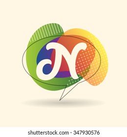 N Letter Alphabet Logo Icon Design Template Element. Vector Color Sign Easy Editable for Your Design