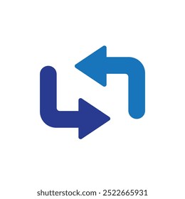 N letra con flechas, Elementos de Plantilla de diseño de Vector para aplicación o identidad corporativa