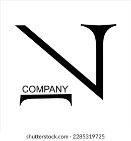N letter arts vector logo design creative