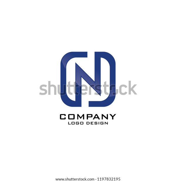 N Letter Business Company Logo Design Stock Vector Royalty Free