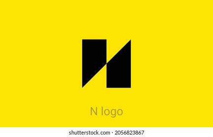 N letter circle logo Design. Line Letter Symbol Vector Illustration
