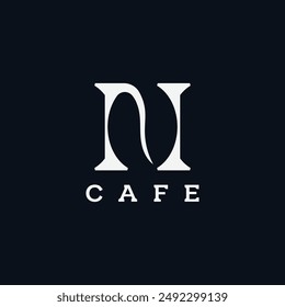 N letter and coffee bean logo