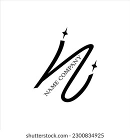 N letter company vector logo design icon 