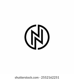 N letter connection logo design logo logos