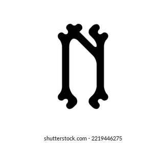 N letter creative design vector template