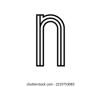 N letter creative design vector template