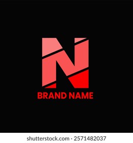 N letter design company logo