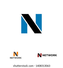 N letter design concept for business or company name initial