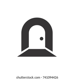 N Letter or Door Logo