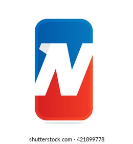 N letter for fitness, sport team or gym. 