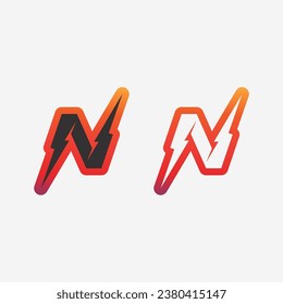 N Letter and font  Logo Template vector icon illustration design