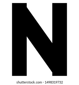 N letter icon  design vector templte