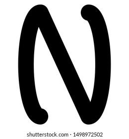 N letter icon design vector template