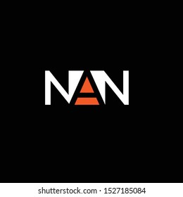 
N A N letter icon logo vector 