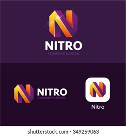 N Letter Idea Vector Logo Application Stock Vector (Royalty Free ...