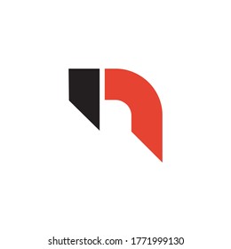 N letter initial logo design vector template
