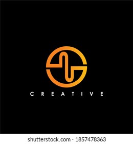 N Letter Initial Logo Design Template Vector Illustration	
