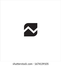 N letter line logo, vector design 