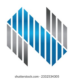Logo-Symbol für N-Buchstaben-Linien