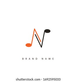 N letter linked modern design.vector illustration