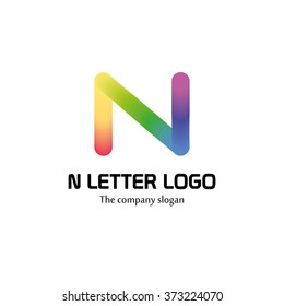 n letter logo