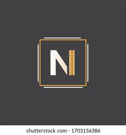 N I letter logo abstract design