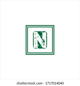 N letter logo abstract design