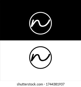 N letter logo abstract design