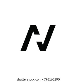 n letter logo. av letter logo