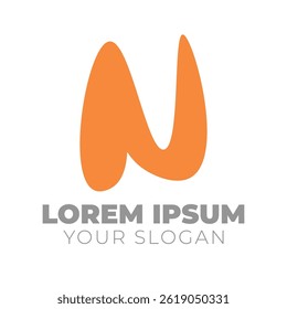 N letter logo for business and company identity