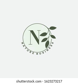 N nature logo Images, Stock Photos Shutterstock