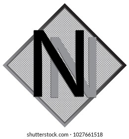 N Letter Logo concept. Creative emblem design template. Universal elegant icon. Premium business finance logotype. Graphic Alphabet Symbol for Corporate Business Identity. Vector element