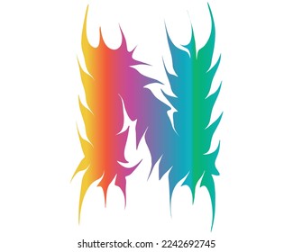 N letter logo creative design vector template