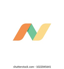 N letter logo design