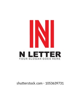 N letter logo design