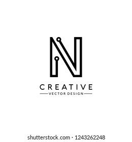 N Letter Logo Design