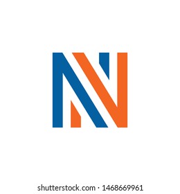 N N letter logo design