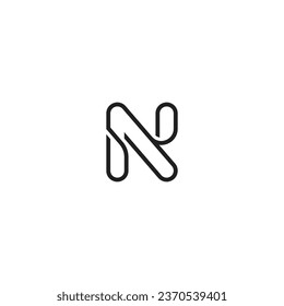 N letter logo design or n logo