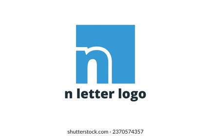 N letter logo design. Letter logo design