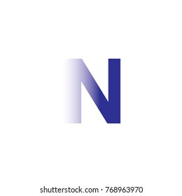 n letter logo design 
