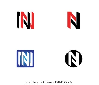 N letter logo design concept