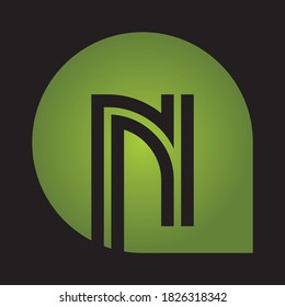 N Letter Logo Design Creative Icon Modern Letters Vector Logo