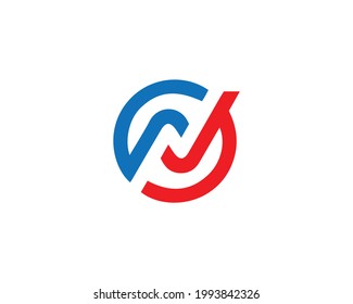 N Letter Logo Design Creative Modern Vector